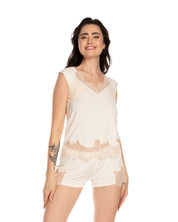 Bamboo Pajama set 03157 milk