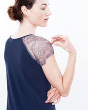 Bamboo t-shirt Nightgown 03159 blue