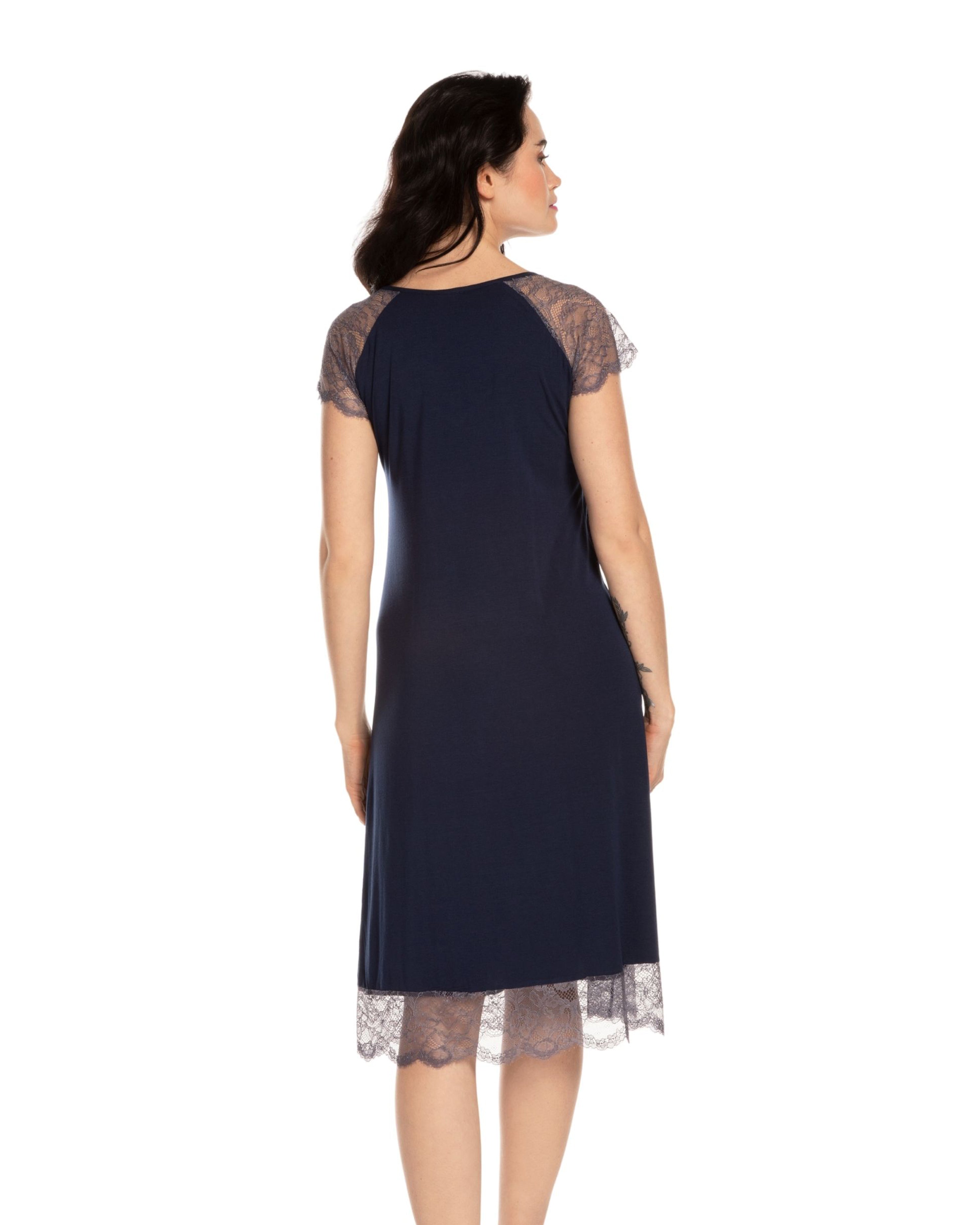 Bamboo t-shirt Nightgown 03159 blue