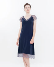 Bamboo t-shirt Nightgown 03159 blue