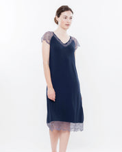 Bamboo t-shirt Nightgown 03159 blue