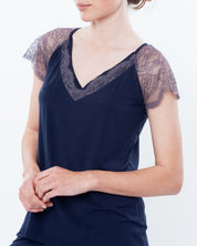 Bamboo t-shirt Pajama 03160 blue