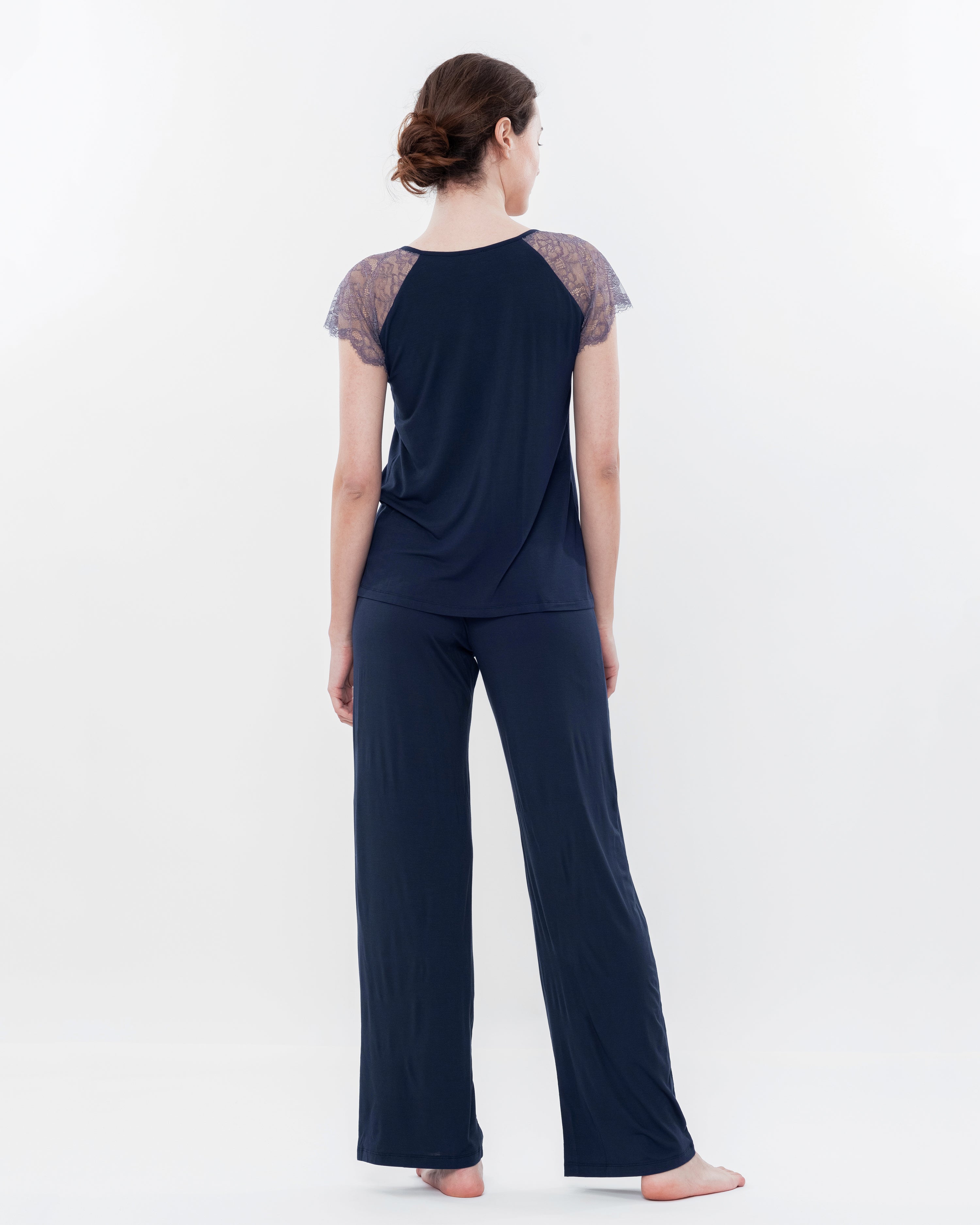 Bamboo t-shirt Pajama 03160 blue