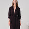 Bamboo 3/4 sleeve Robe 03161O/2 black