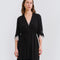 Bamboo 3/4 sleeve Robe 03161 black