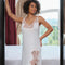 Bamboo Chemise spaghetti strap 03162O ivory