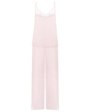 Effetto bamboo camisole pajama set 03163 – women's sleepwear, rosy peach
Light pink slip dress on a white background