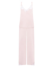 Effetto bamboo camisole pajama set 03163 – women's sleepwear, rosy peach
Light pink slip dress with thin straps on a white background