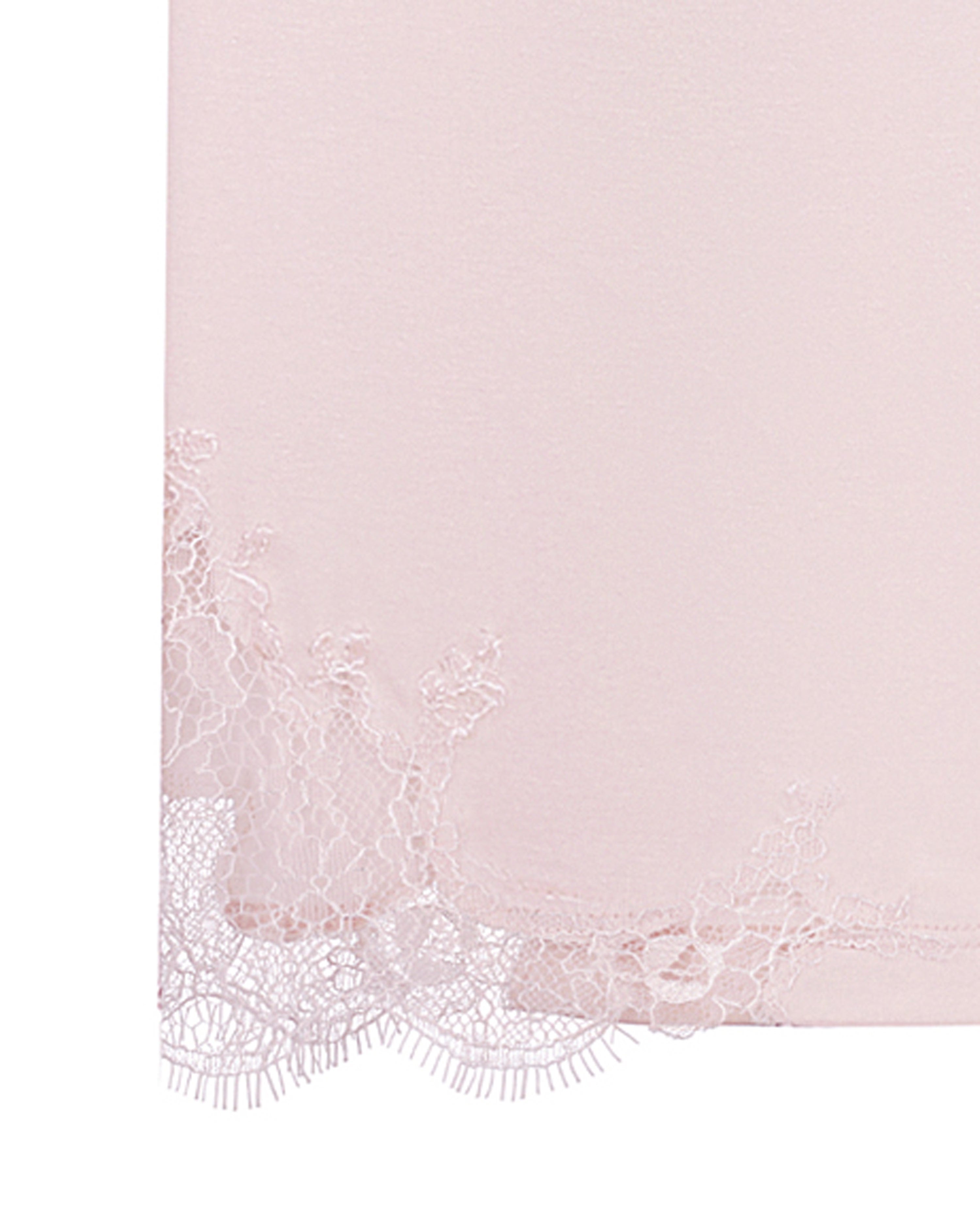 Effetto bamboo camisole pajama set 03163 – women's sleepwear, rosy peach
Pink fabric with lace trim on a white background