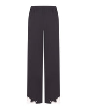 Effetto bamboo camisole pajama set 03163 – women's sleepwear, smoke grey
Black pants with white trim on a white background