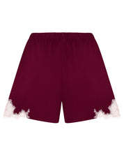 Effetto bamboo cami shorts set 03163 – women's sleepwear, cherry lacquer