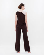 Bamboo tank top Pajama 03173 chocolate