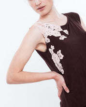 Bamboo tank top Pajama 03173 chocolate
