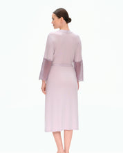 Bamboo 3/4 sleeve Robe 03215 lilac