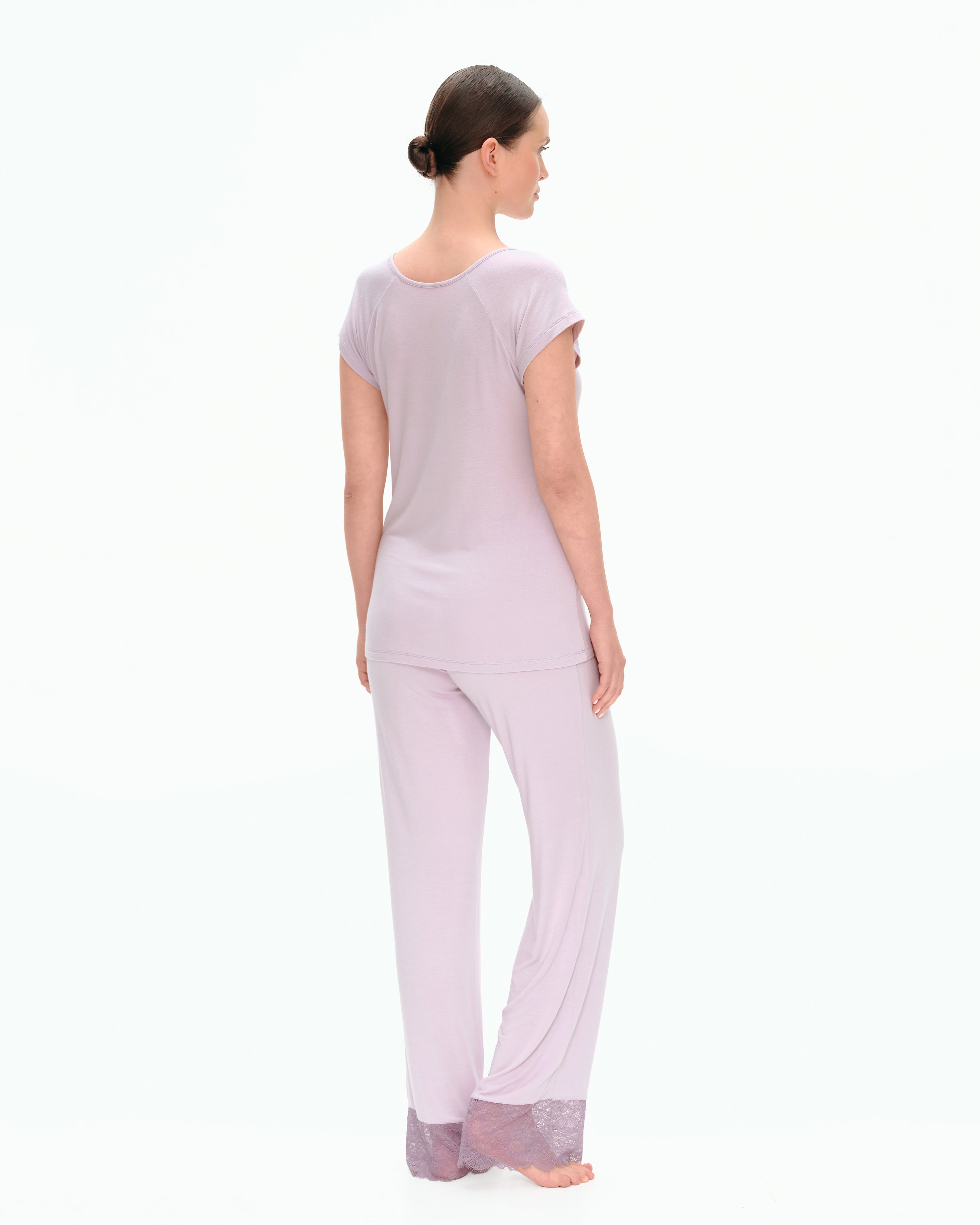 Bamboo t-shirt Pajama 03216 lilac