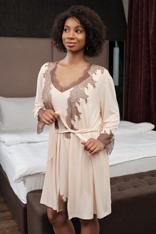 Womens bamboo Robe 03222