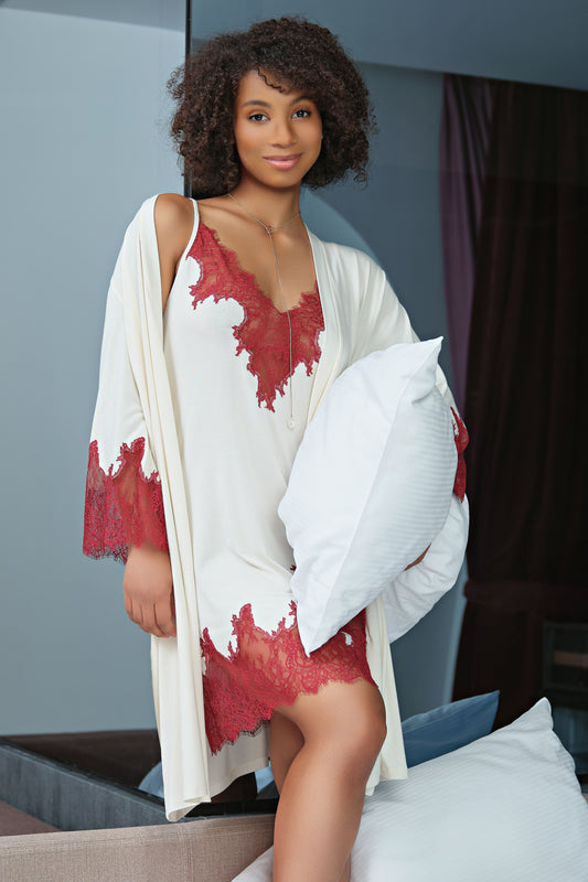 Womens bamboo robe 03328