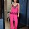 Bamboo camisole Pajama 03331O fuchsia/black