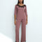 Bamboo Pajamas 3/4 sleeve 03338 ash rose
