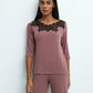 Womens bamboo pajama 3/4 sleeve 03338