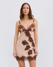 Bamboo Chemise spaghetti strap 03346 almond milk