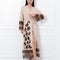 Bamboo long sleeve Robe 03348 almond milk