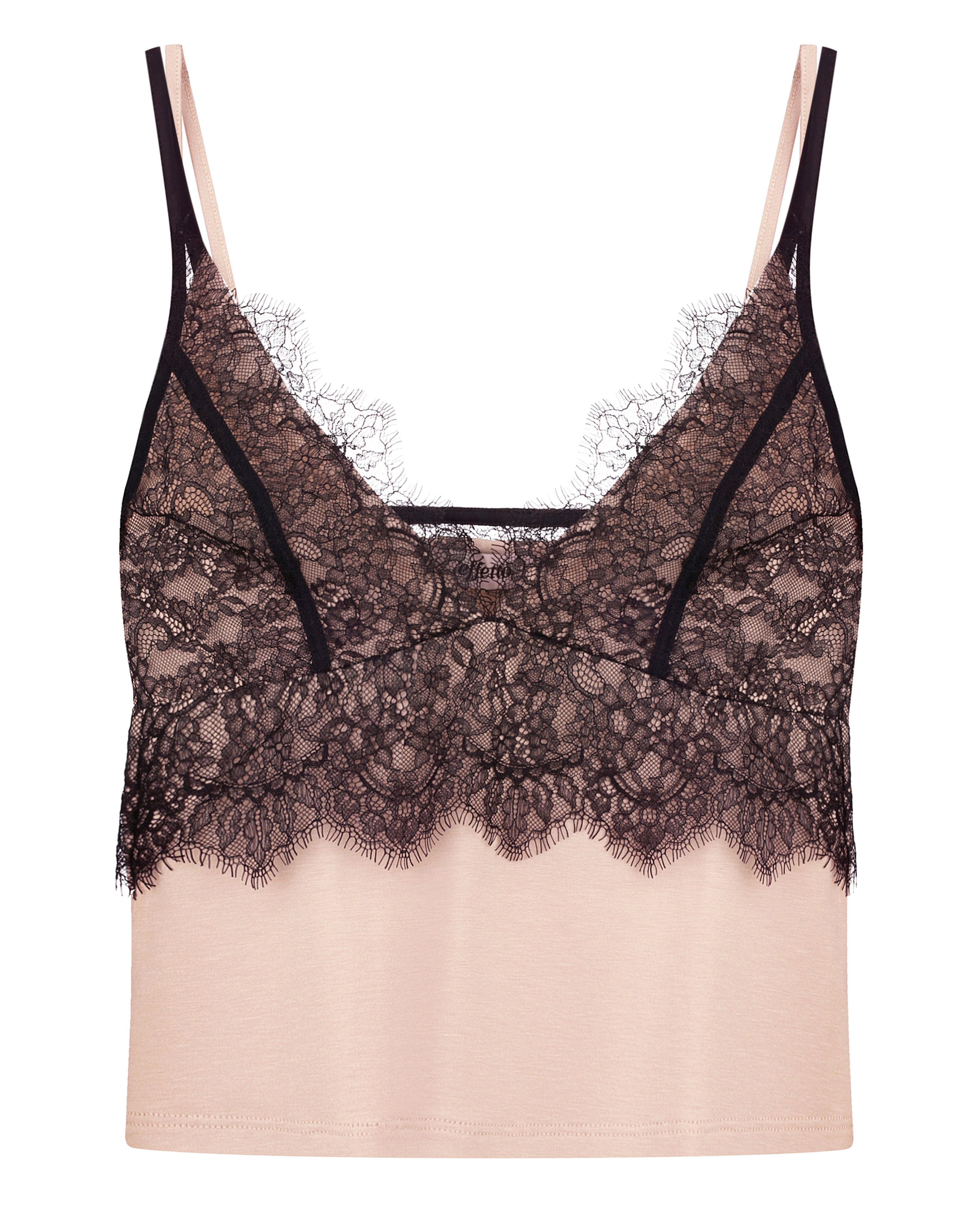 Bamboo cami shorts Set 03352 beige noir