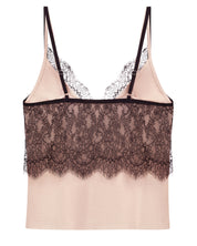 Bamboo cami shorts Set 03352 beige noir