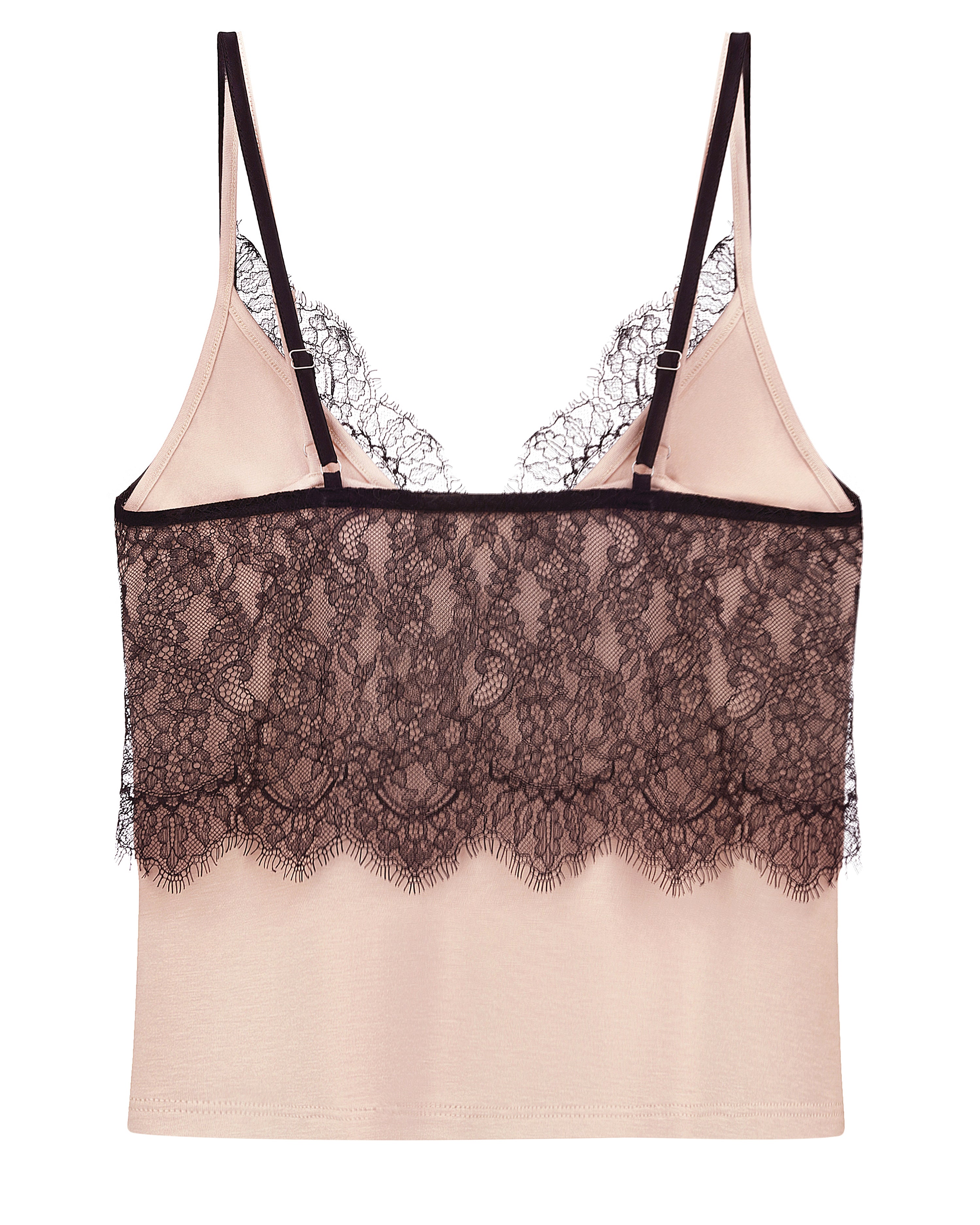 Bamboo cami shorts Set 03352 beige noir