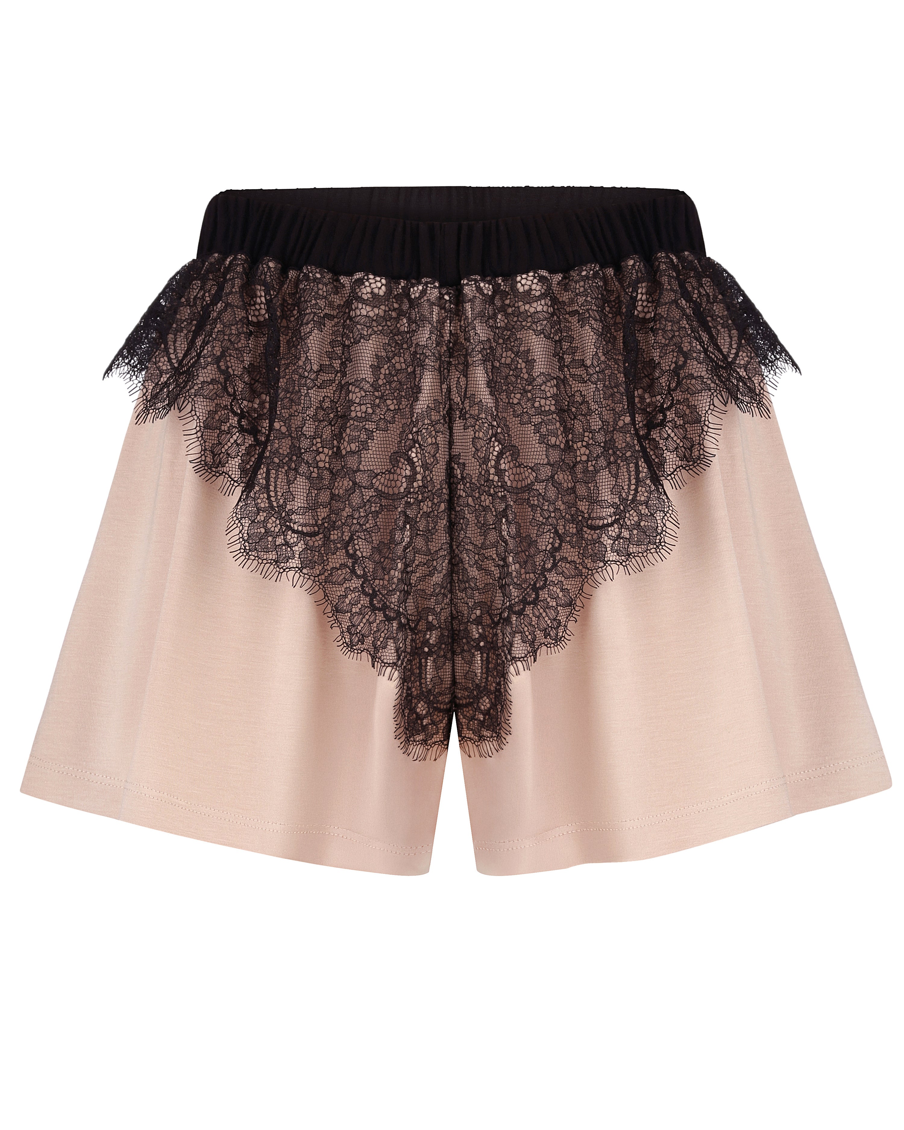 Bamboo cami shorts Set 03352 beige noir