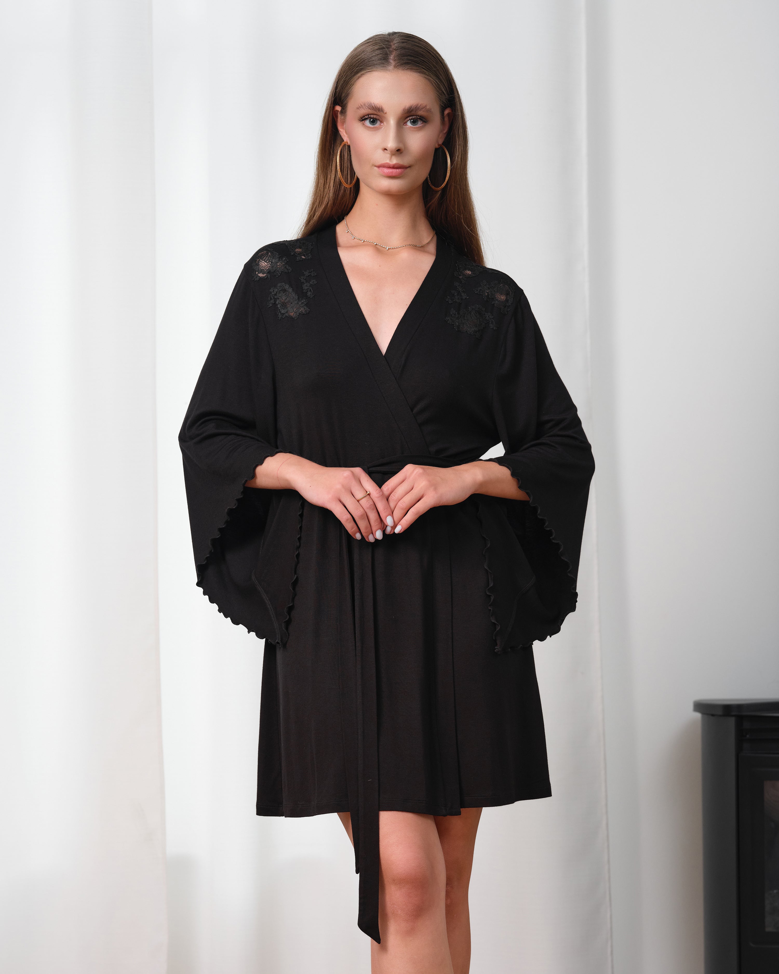 Bamboo Robe 03358 black