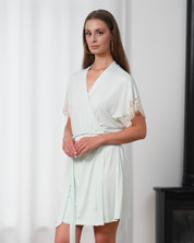Bamboo Robe 03359 mint cream