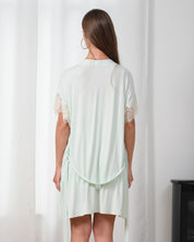 Bamboo Robe 03359 mint cream