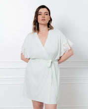 Bamboo Robe 03359 mint cream