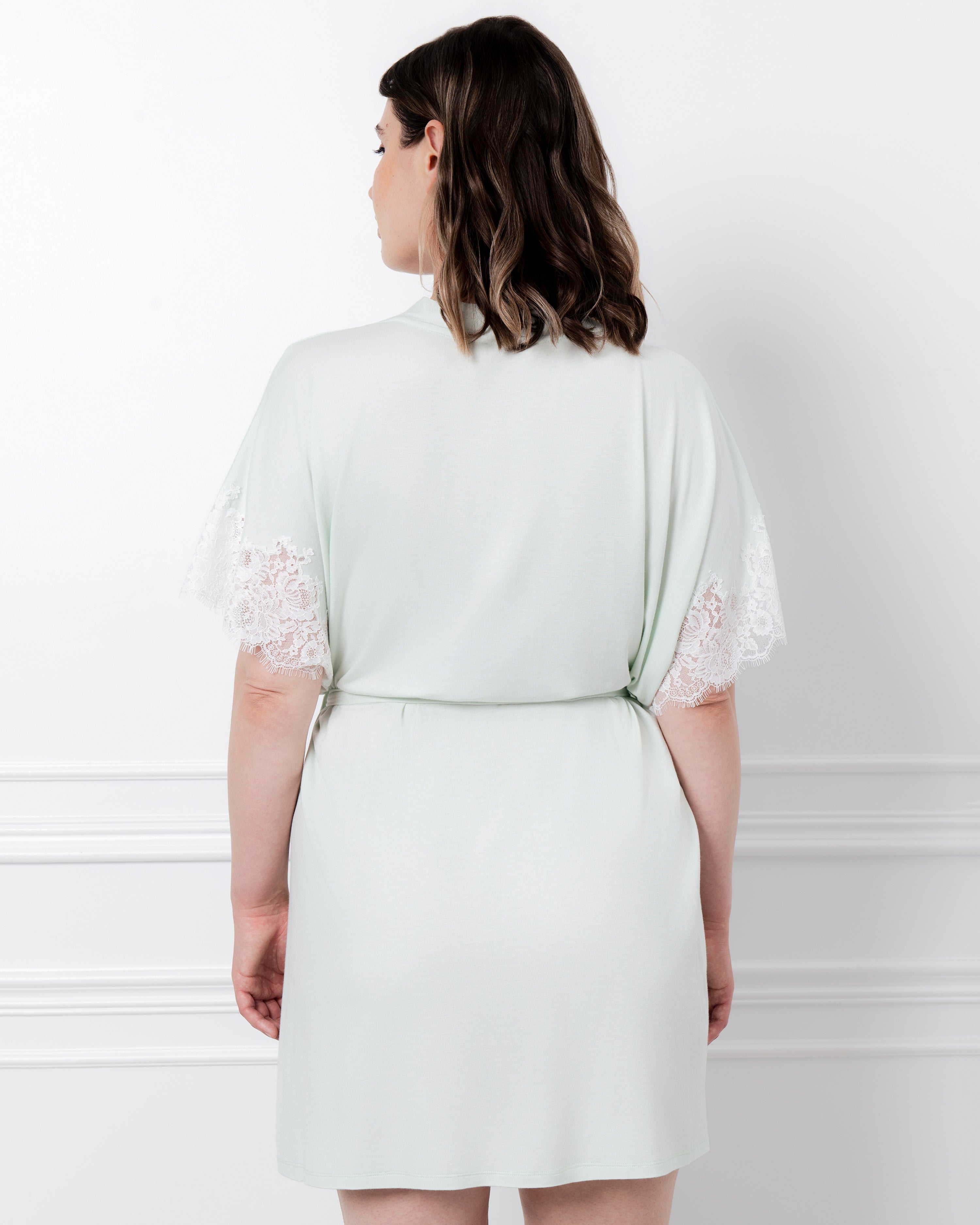 Bamboo Robe 03359 mint cream