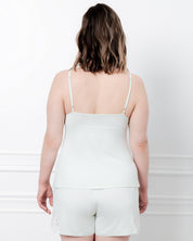 Bamboo cami shorts Set 03360 mint cream