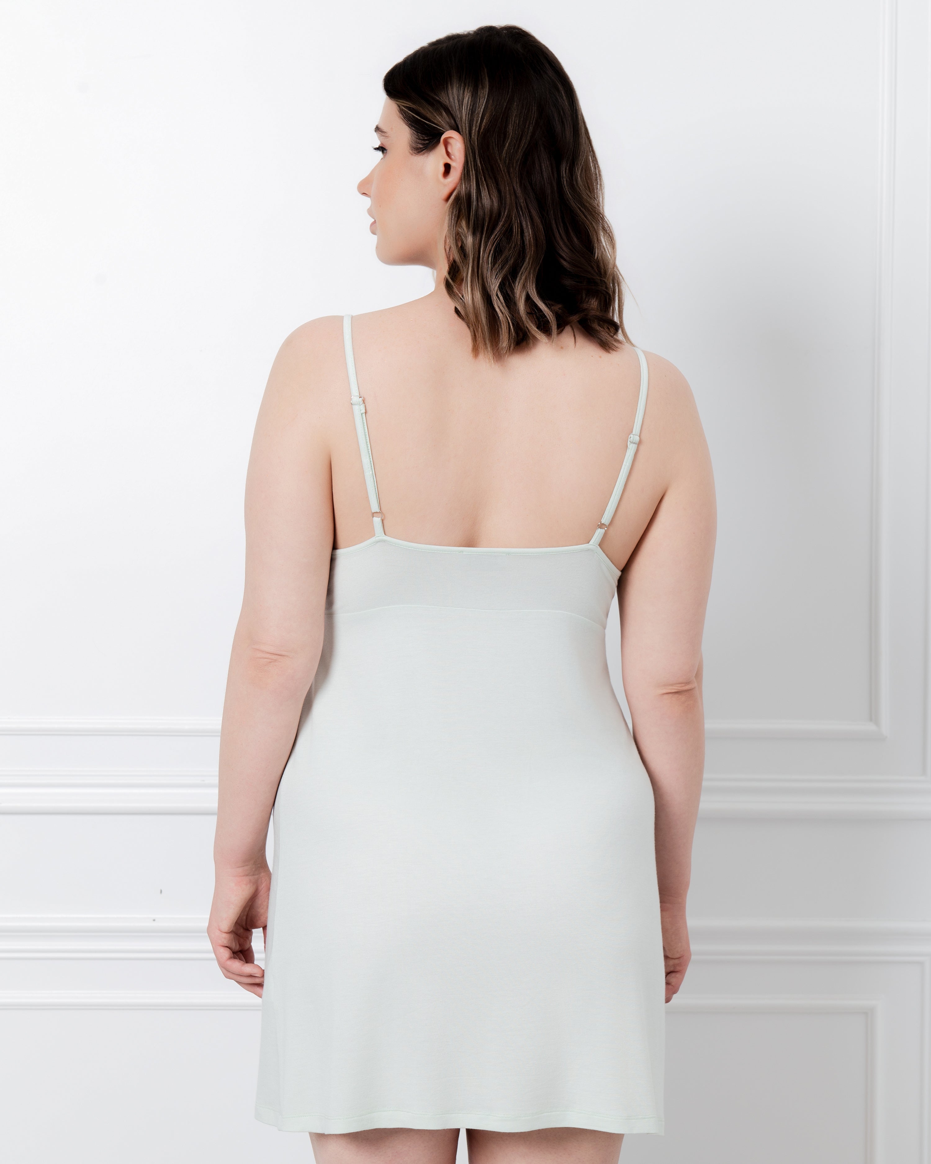 Bamboo Chemise spaghetti strap 03361 mint cream