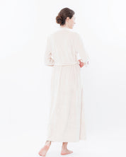 Velour long sleeve Robe 0388 ecru/marsal