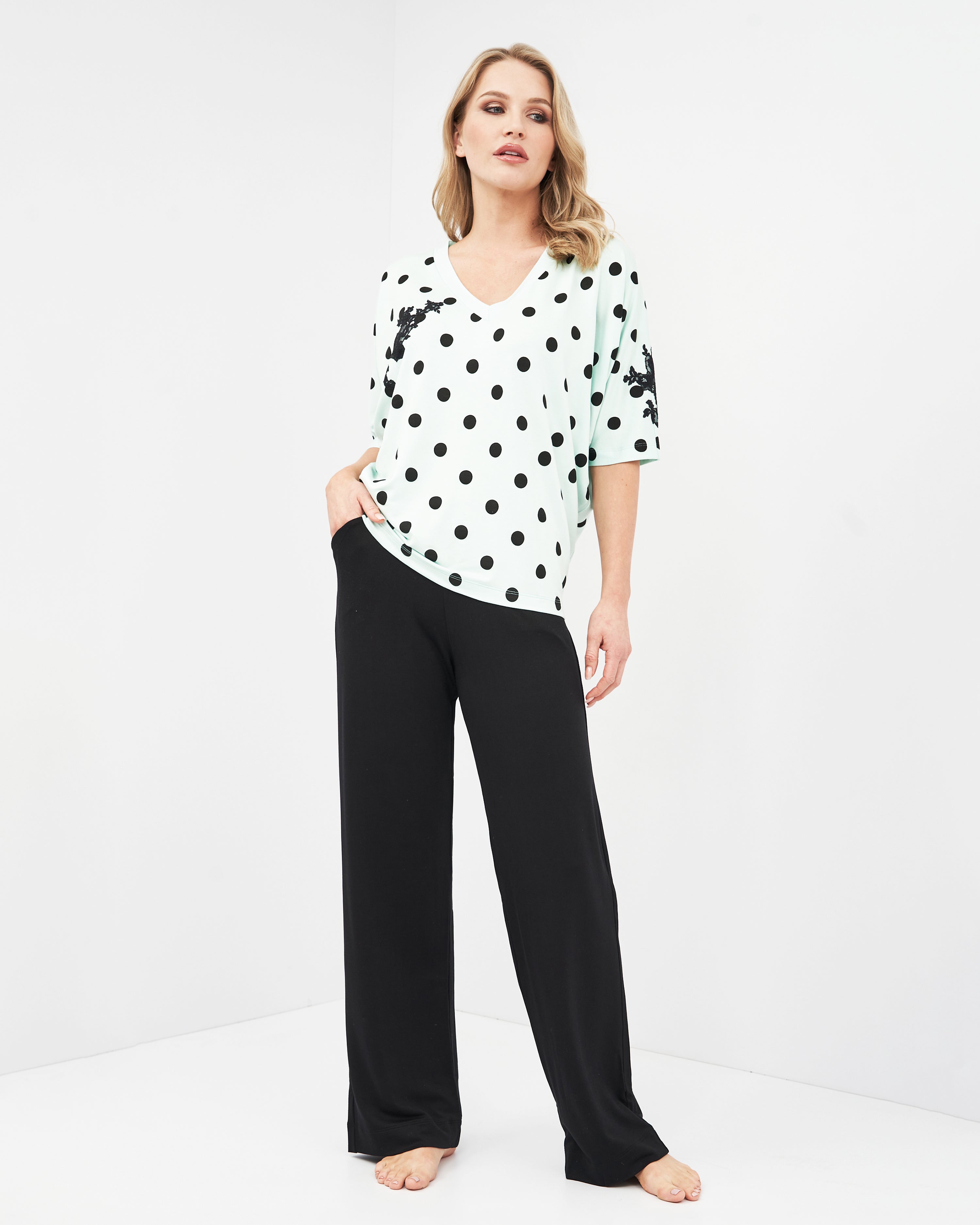 French terry home Set 0395 mint