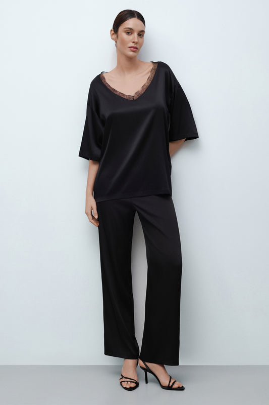 Women's silk pajamas 04105SL