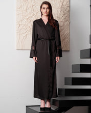 Silk Robe 04107SL black