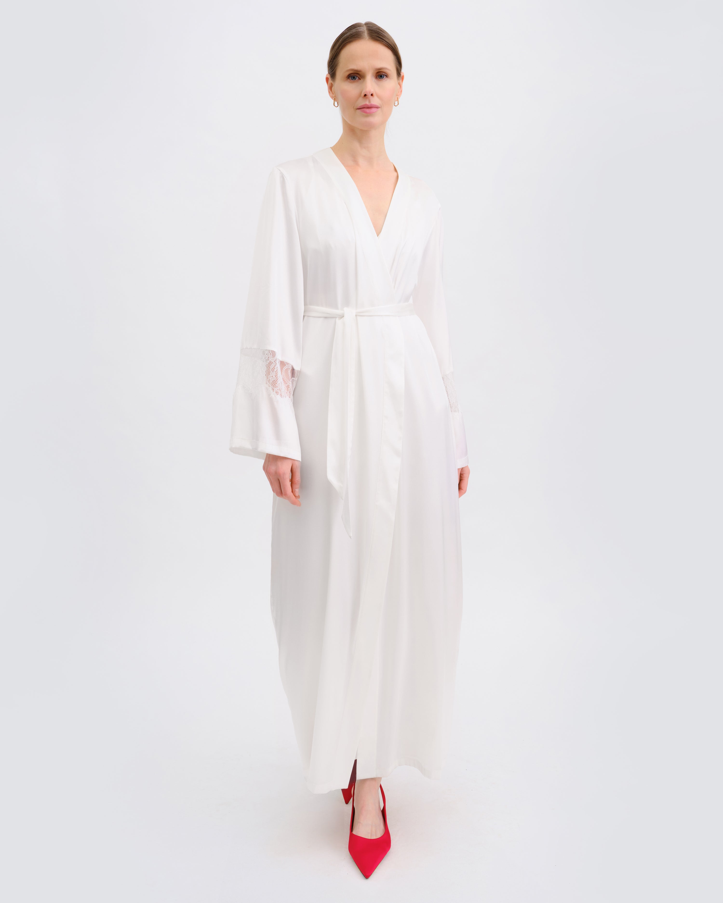 Silk Robe 04107SL ivory
