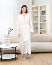 Silk Robe 04107SL ivory