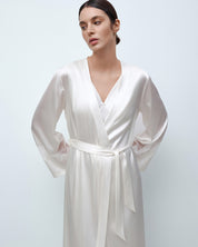 Silk Robe 04107SL ivory