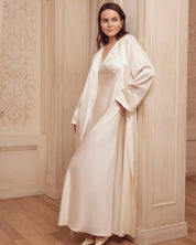 Silk Robe 04107SL ivory