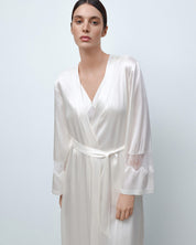 Silk Robe 04107SL ivory