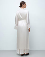 Silk Robe 04107SL ivory