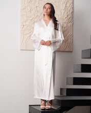 Silk Robe 04107SL ivory