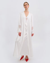 Silk Robe 04107SL ivory