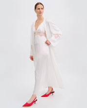 Silk Robe 04107SL ivory